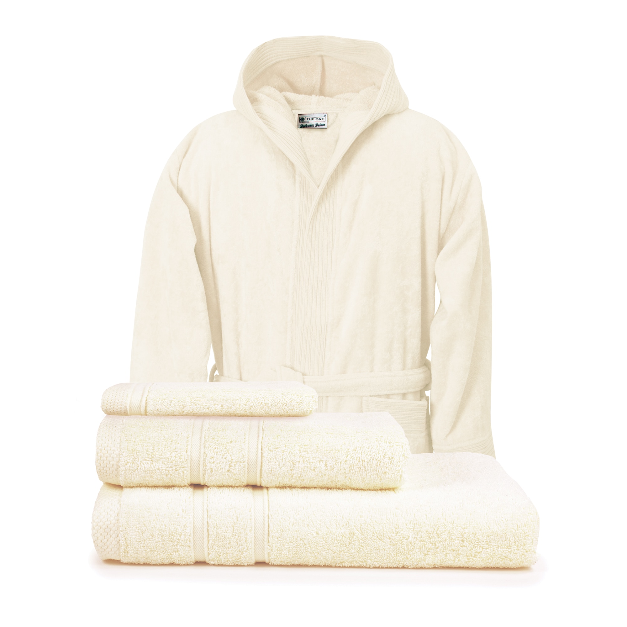 Set baie halat L/XL si prosoape Bamboo Collection, Fildes