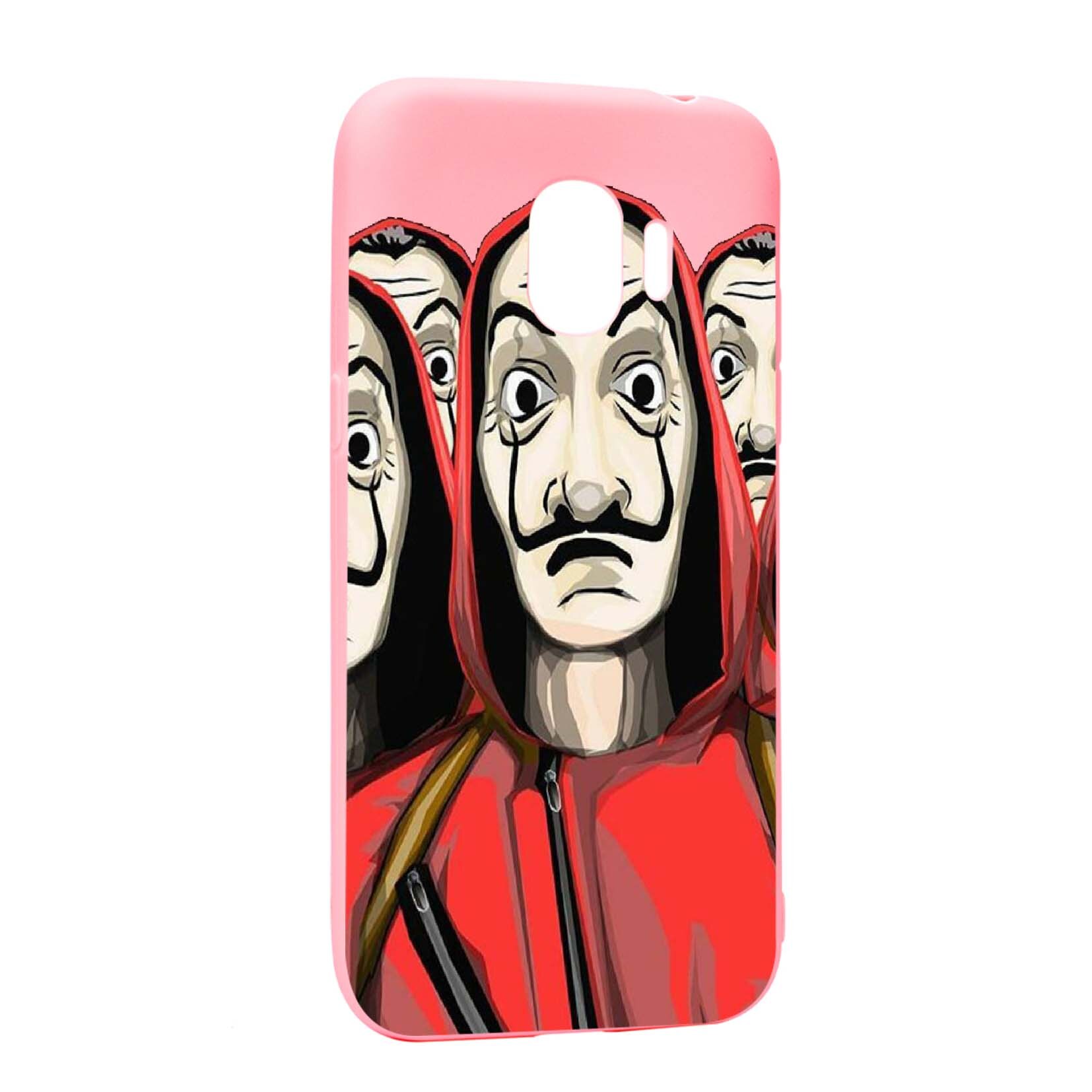 Husa de protectie La Casa De Papel, Movie pentru Samsung Galaxy J4 2018, rezistenta la uzura, anti-alunecare, din silicon Premium, P390