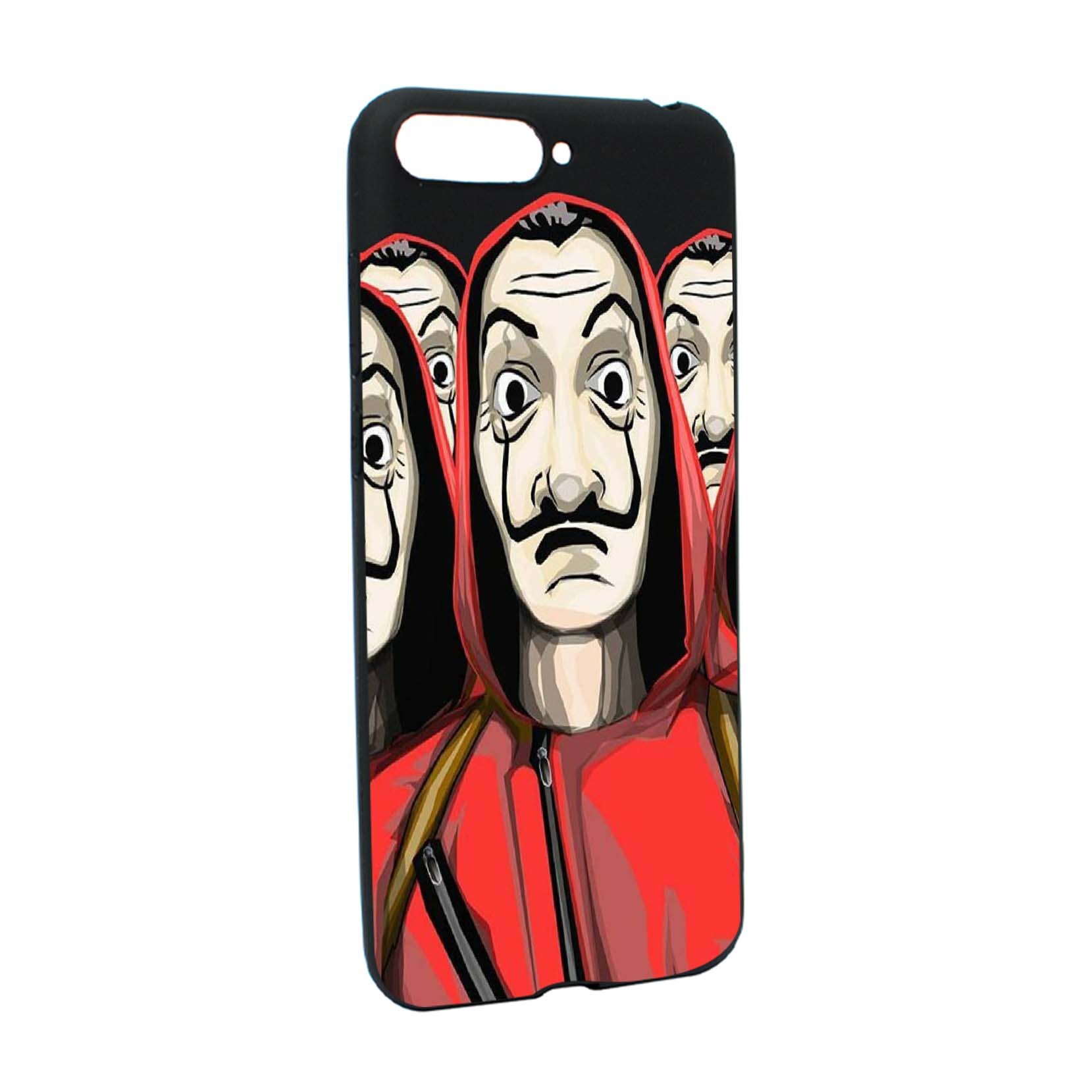 Husa de protectie La Casa De Papel, Movie pentru Huawei Y6 2018 / Y6 Prime 2018, rezistenta la uzura, anti-alunecare, din silicon Premium, B390