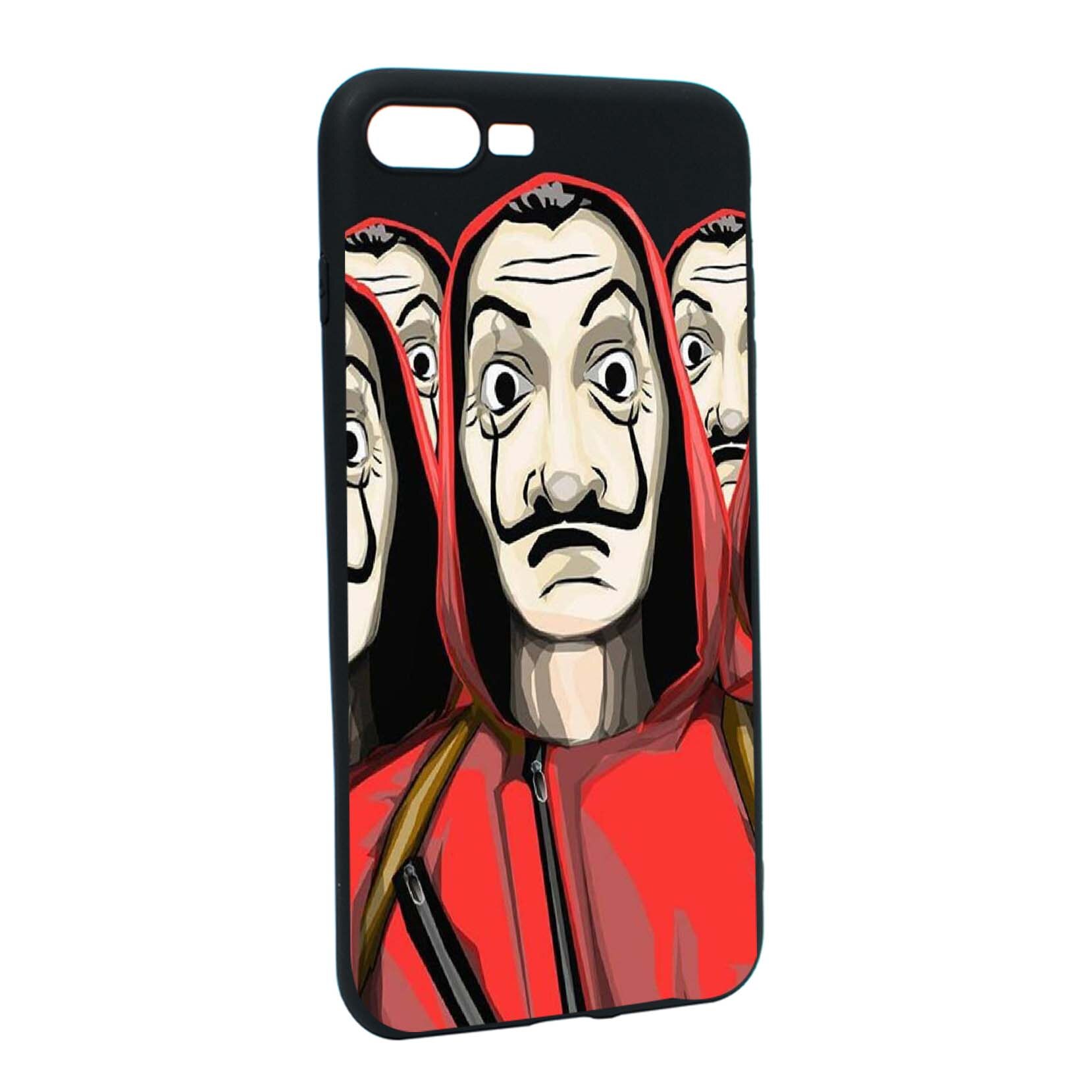 Husa de protectie La Casa De Papel, Movie pentru Apple iPhone 7 Plus / 8 Plus, rezistenta la uzura, anti-alunecare, din silicon Premium, B390