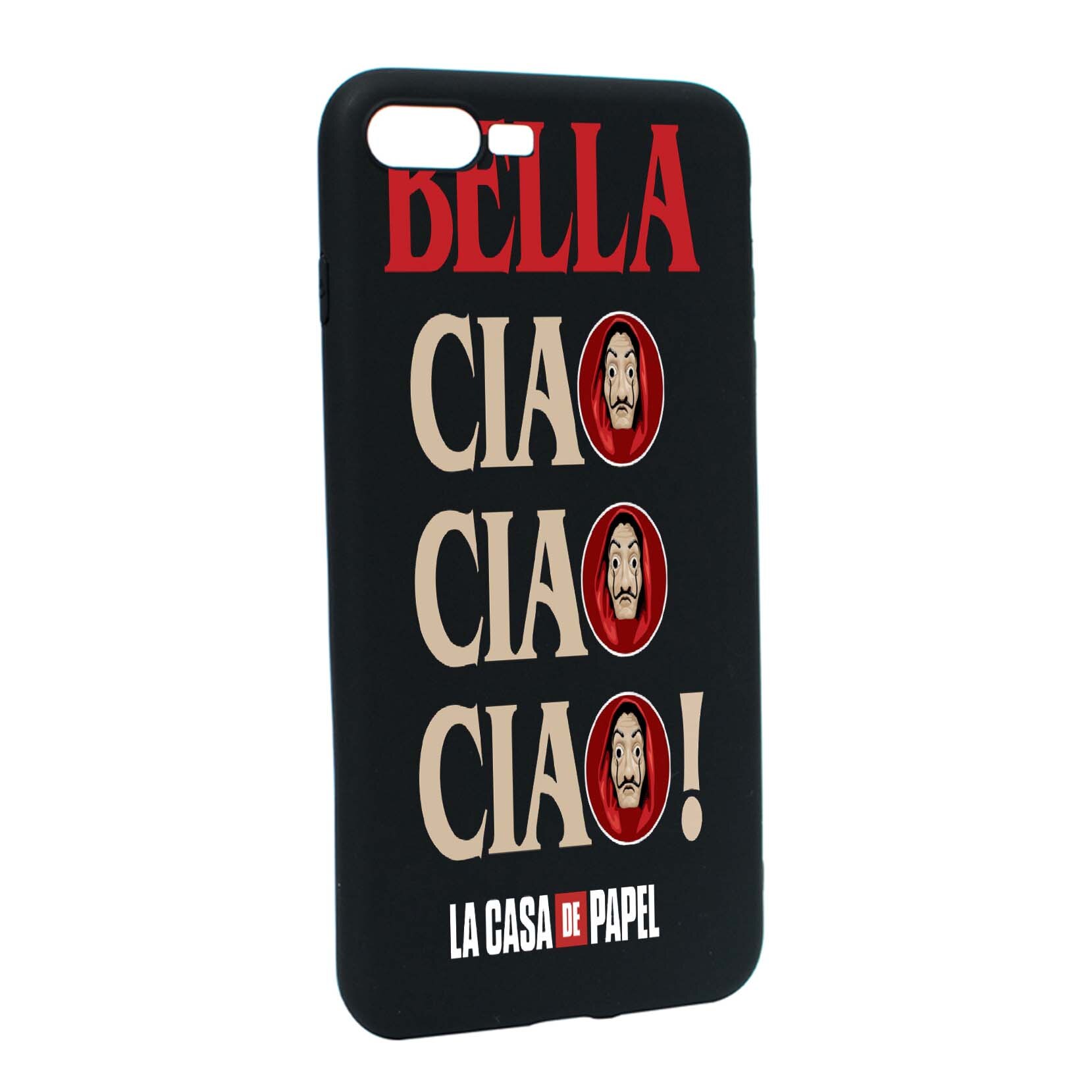 Husa de protectie La Casa De Papel, Movie pentru Apple iPhone 7 Plus / 8 Plus, rezistenta la uzura, anti-alunecare, din silicon Premium, B391