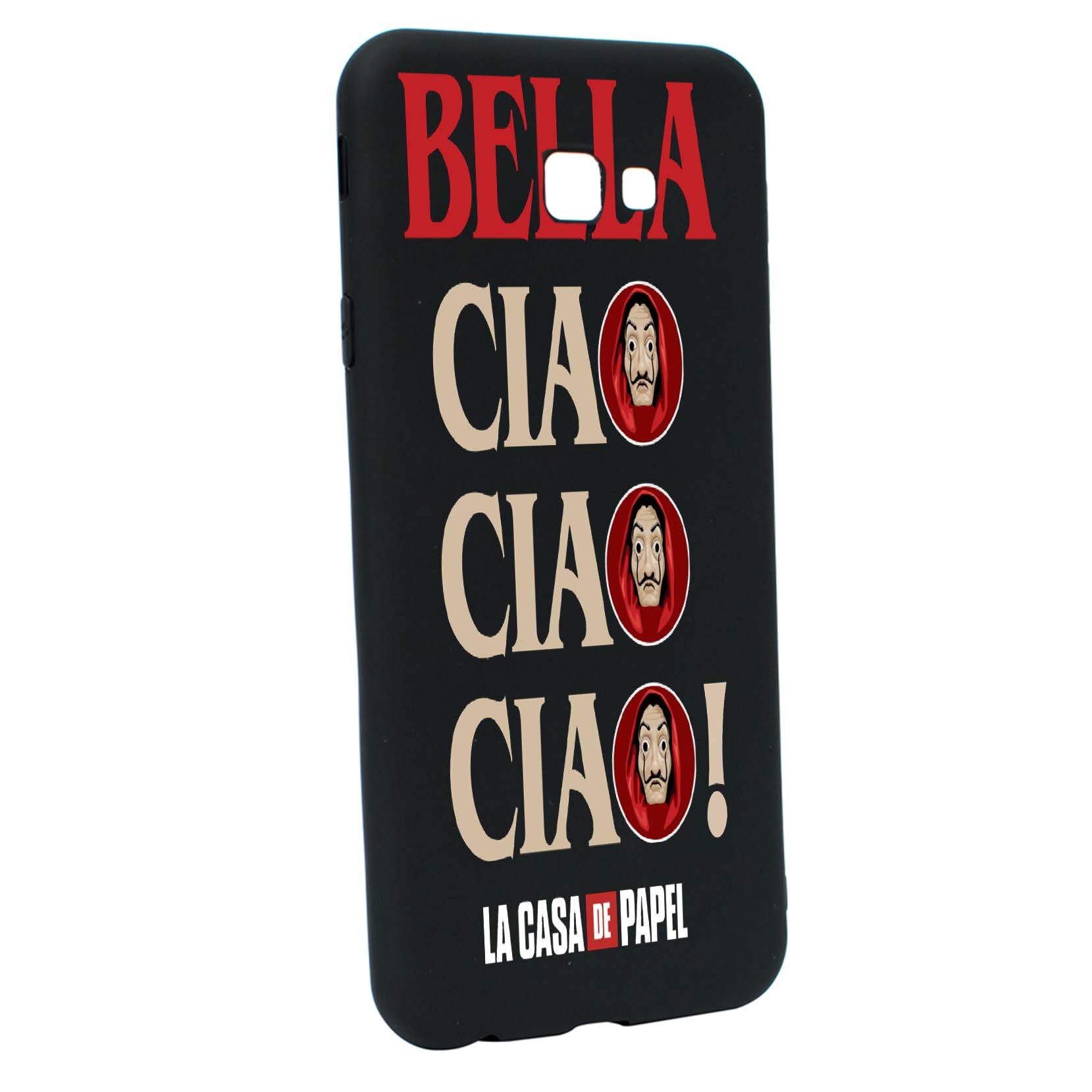 Husa de protectie La Casa De Papel, Movie pentru Samsung Galaxy J4 Plus, rezistenta la uzura, anti-alunecare, din silicon Premium, B391