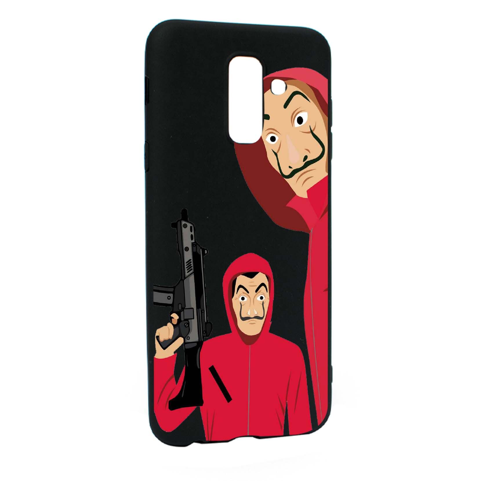 Husa de protectie La Casa De Papel, Movie pentru Samsung Galaxy A6 PLUS / Galaxy J8 2018, rezistenta la uzura, anti-alunecare, din silicon Premium, B392