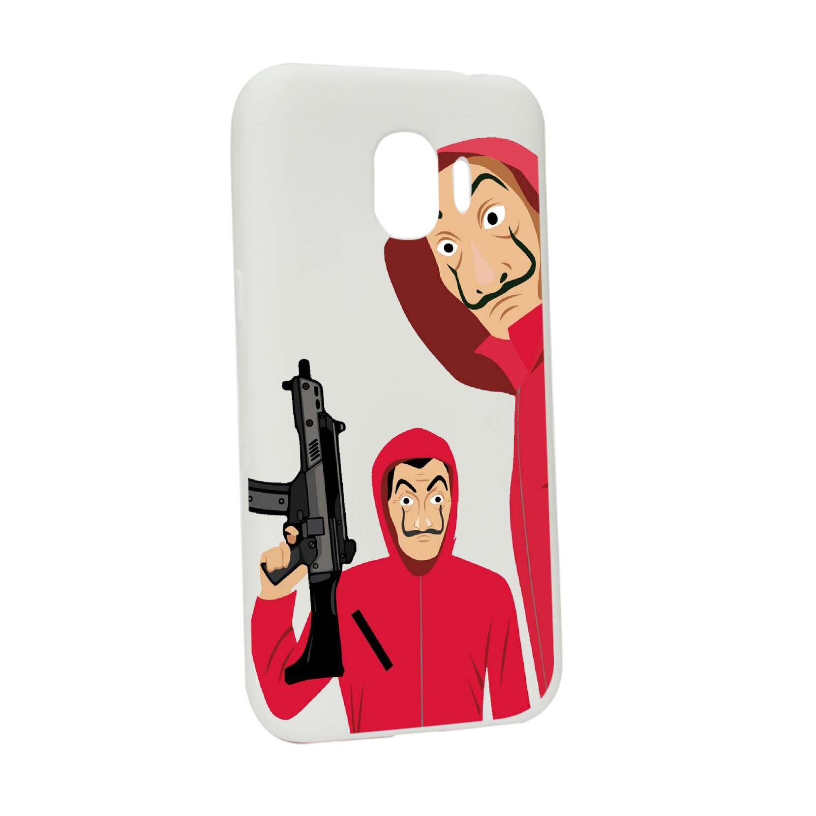 Husa de protectie La Casa De Papel, Movie pentru Samsung Galaxy J4 2018, rezistenta la uzura, anti-alunecare, din silicon Premium, W392