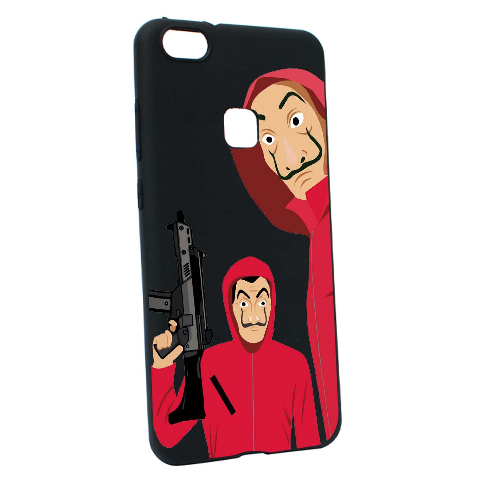 Husa de protectie La Casa De Papel, Movie pentru Huawei P10 Lite, rezistenta la uzura, anti-alunecare, din silicon Premium, B392