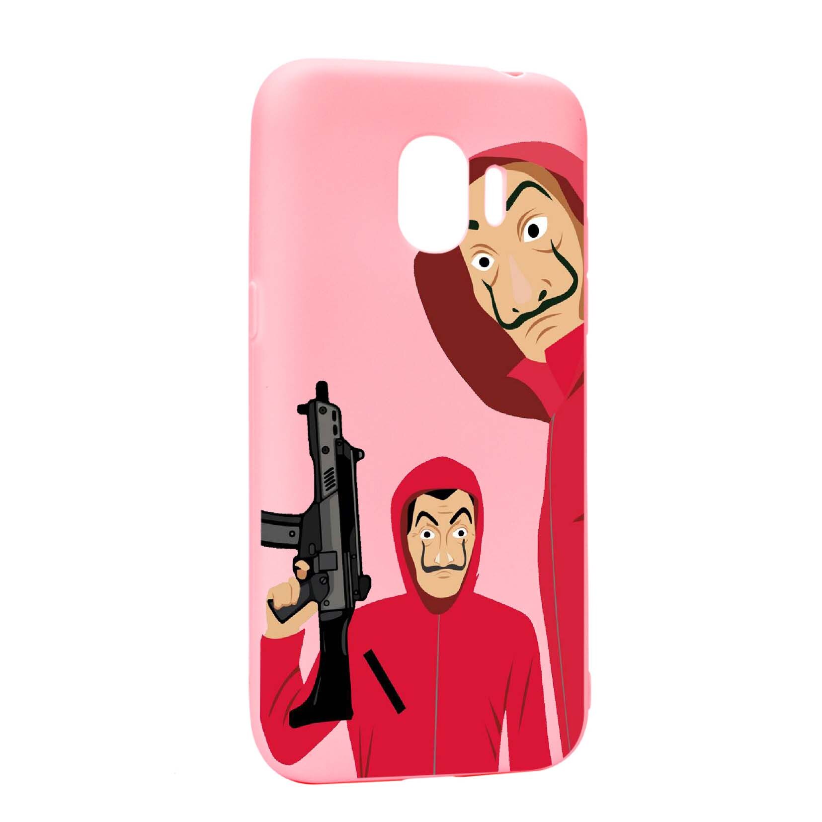 Husa de protectie La Casa De Papel, Movie pentru Samsung Galaxy J2 Pro 2018 / J2 2018 / Grand Prime Pro, rezistenta la uzura, anti-alunecare, din silicon Premium, P392