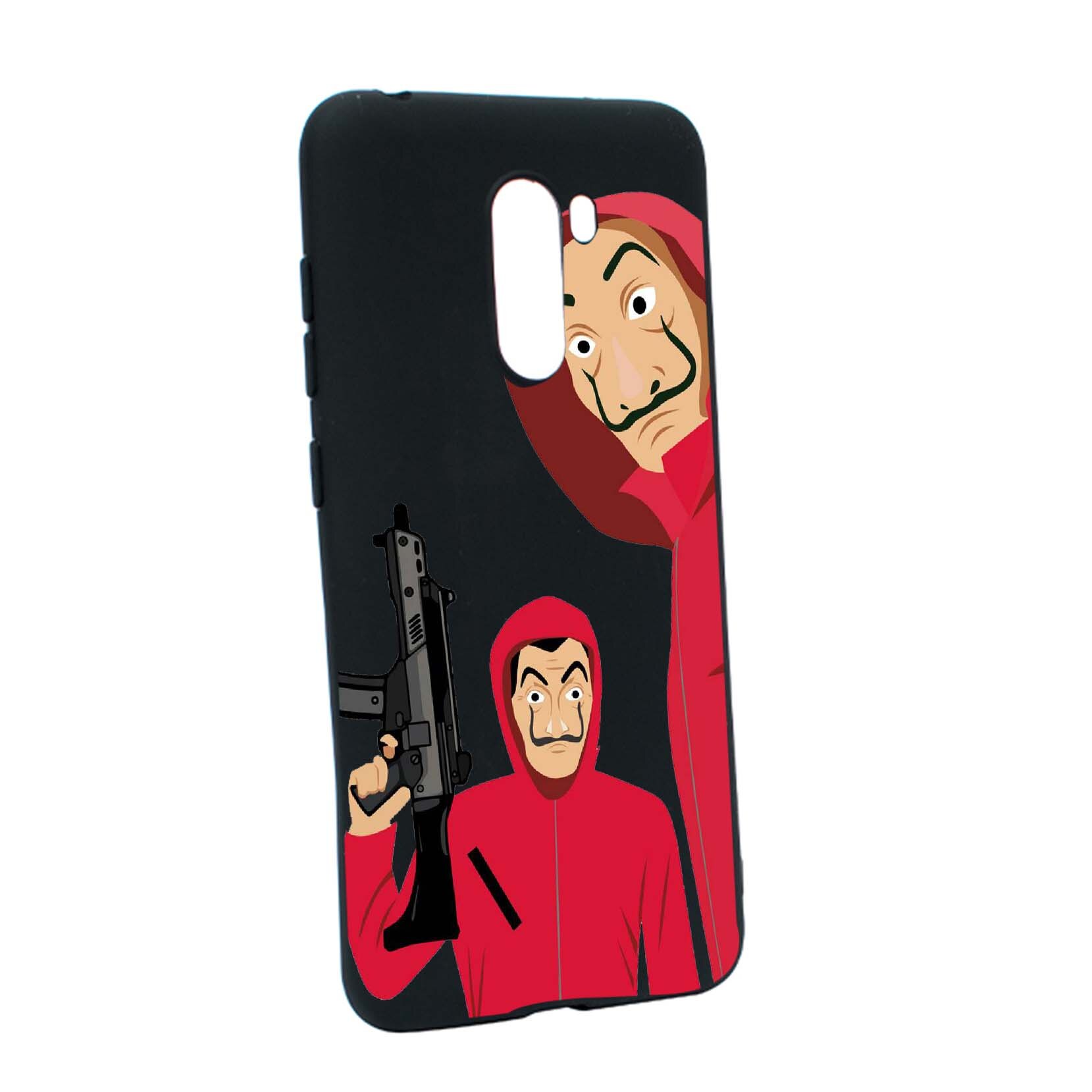 Husa de protectie La Casa De Papel, Movie pentru Xiaomi PocoPhone F1, rezistenta la uzura, anti-alunecare, din silicon Premium, B392