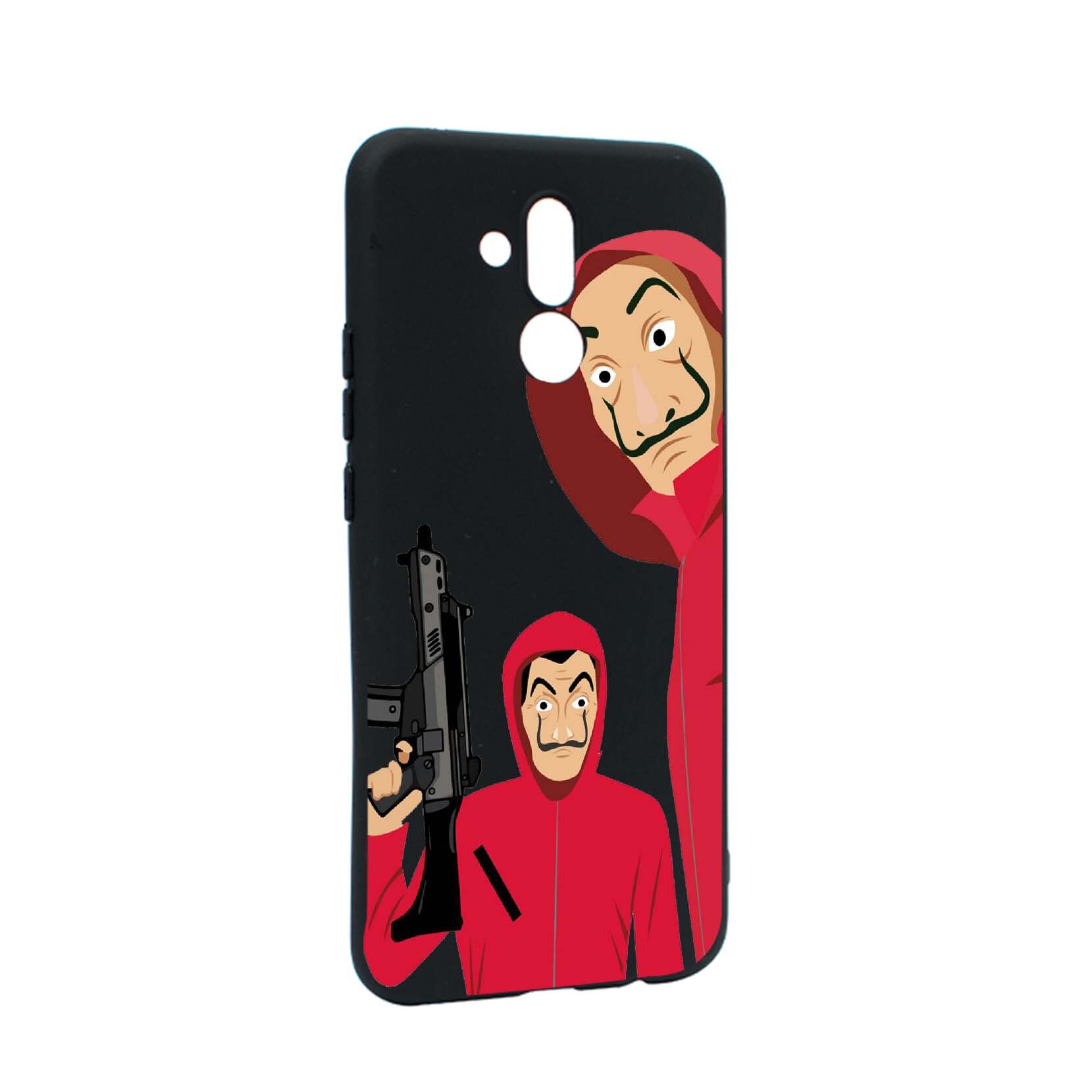 Husa de protectie La Casa De Papel, Movie pentru Huawei Mate 20 Lite, rezistenta la uzura, anti-alunecare, din silicon Premium, B392