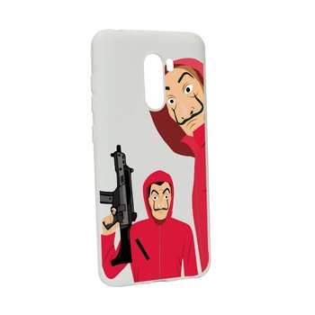 Husa de protectie La Casa De Papel, Movie pentru Xiaomi PocoPhone F1, rezistenta la uzura, anti-alunecare, din silicon Premium, W392 Husa de protectie La Casa De Papel, Movie pentru Xiaomi PocoPhone F1, rezistenta la uzura, anti-alunecare, din silicon Premium, W392