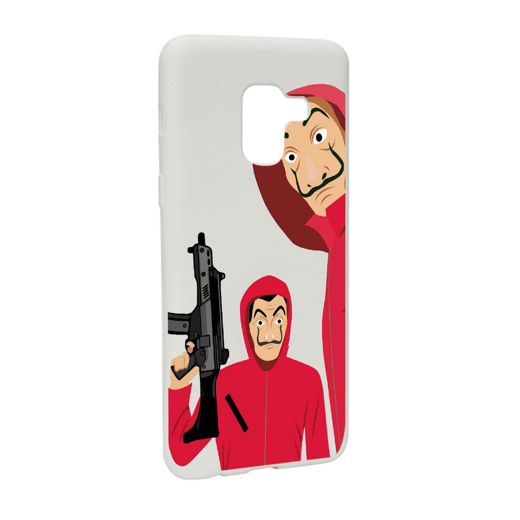 Husa de protectie La Casa De Papel, Movie pentru Samsung Galaxy A5 2018, rezistenta la uzura, anti-alunecare, din silicon Premium, W392