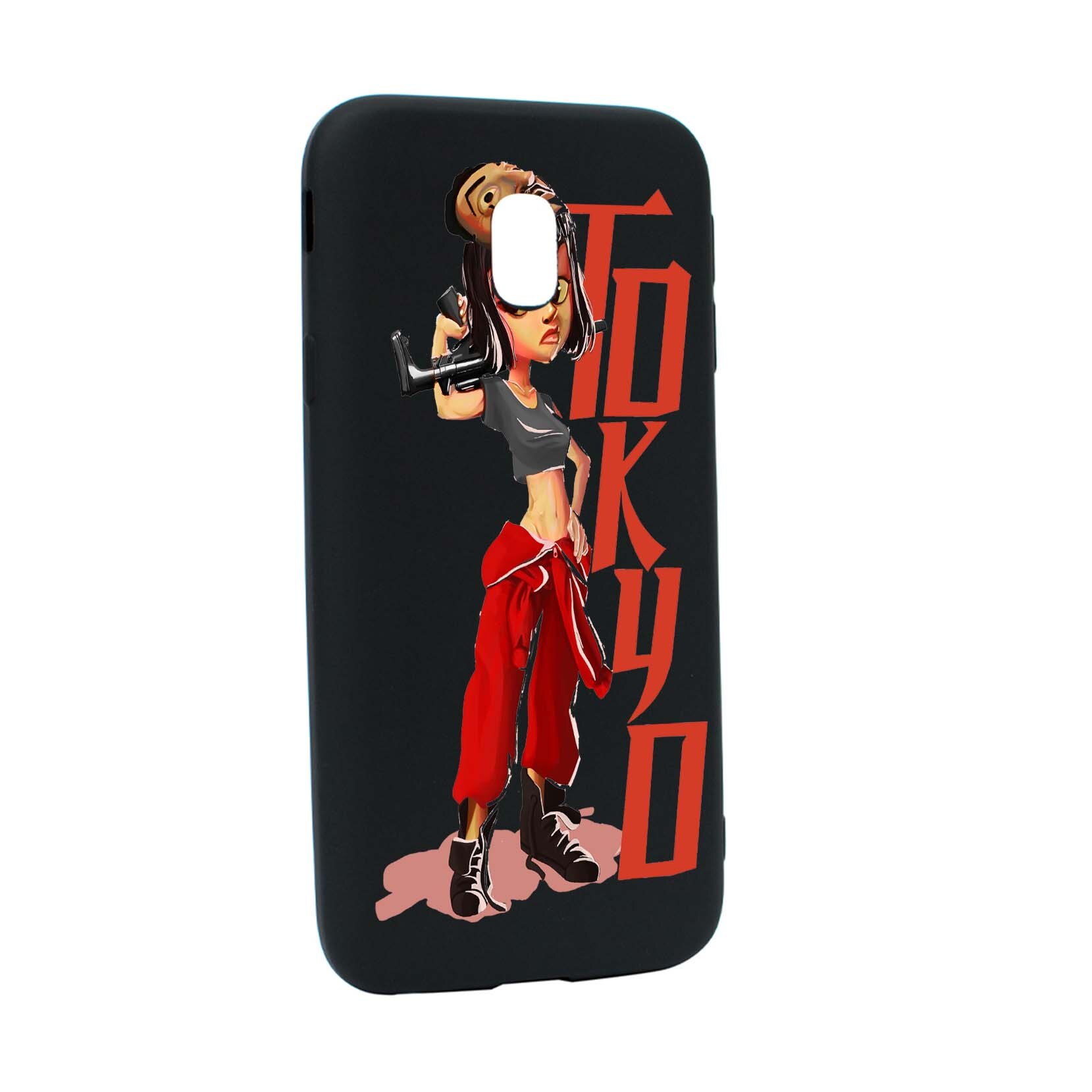 Husa de protectie La Casa De Papel, Movie pentru Samsung Galaxy J3 2018, rezistenta la uzura, anti-alunecare, din silicon Premium, B394