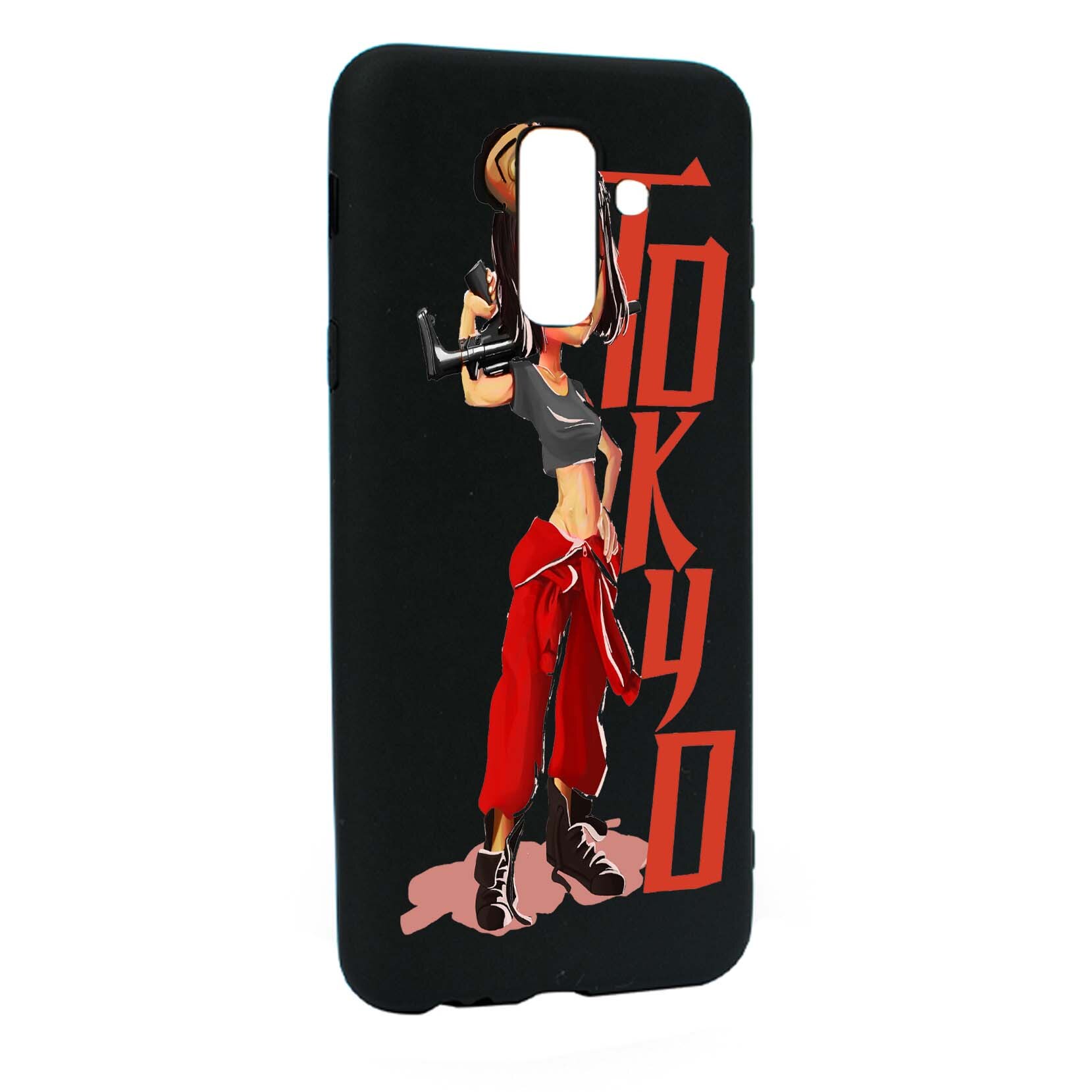 Husa de protectie La Casa De Papel, Movie pentru Samsung Galaxy A6 PLUS / Galaxy J8 2018, rezistenta la uzura, anti-alunecare, din silicon Premium, B394