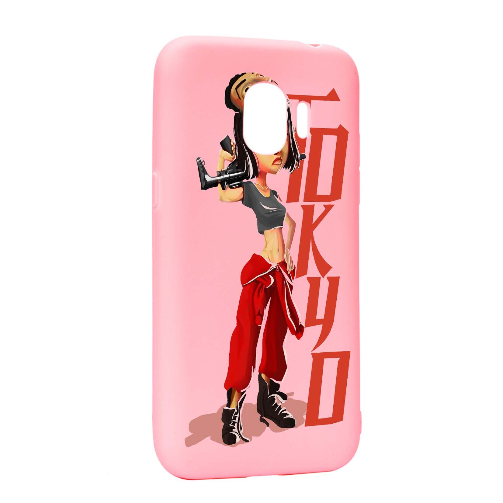 Husa de protectie La Casa De Papel, Movie pentru Samsung Galaxy J2 Pro 2018 / J2 2018 / Grand Prime Pro, rezistenta la uzura, anti-alunecare, din silicon Premium, P394