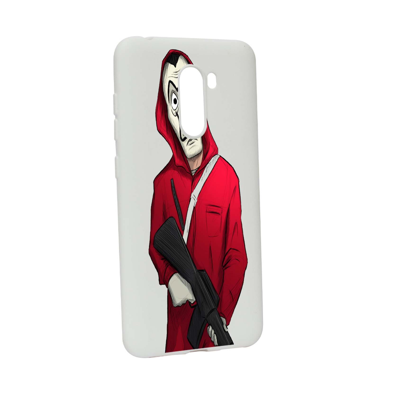 Husa de protectie La Casa De Papel, Movie pentru Xiaomi PocoPhone F1, rezistenta la uzura, anti-alunecare, din silicon Premium, W395