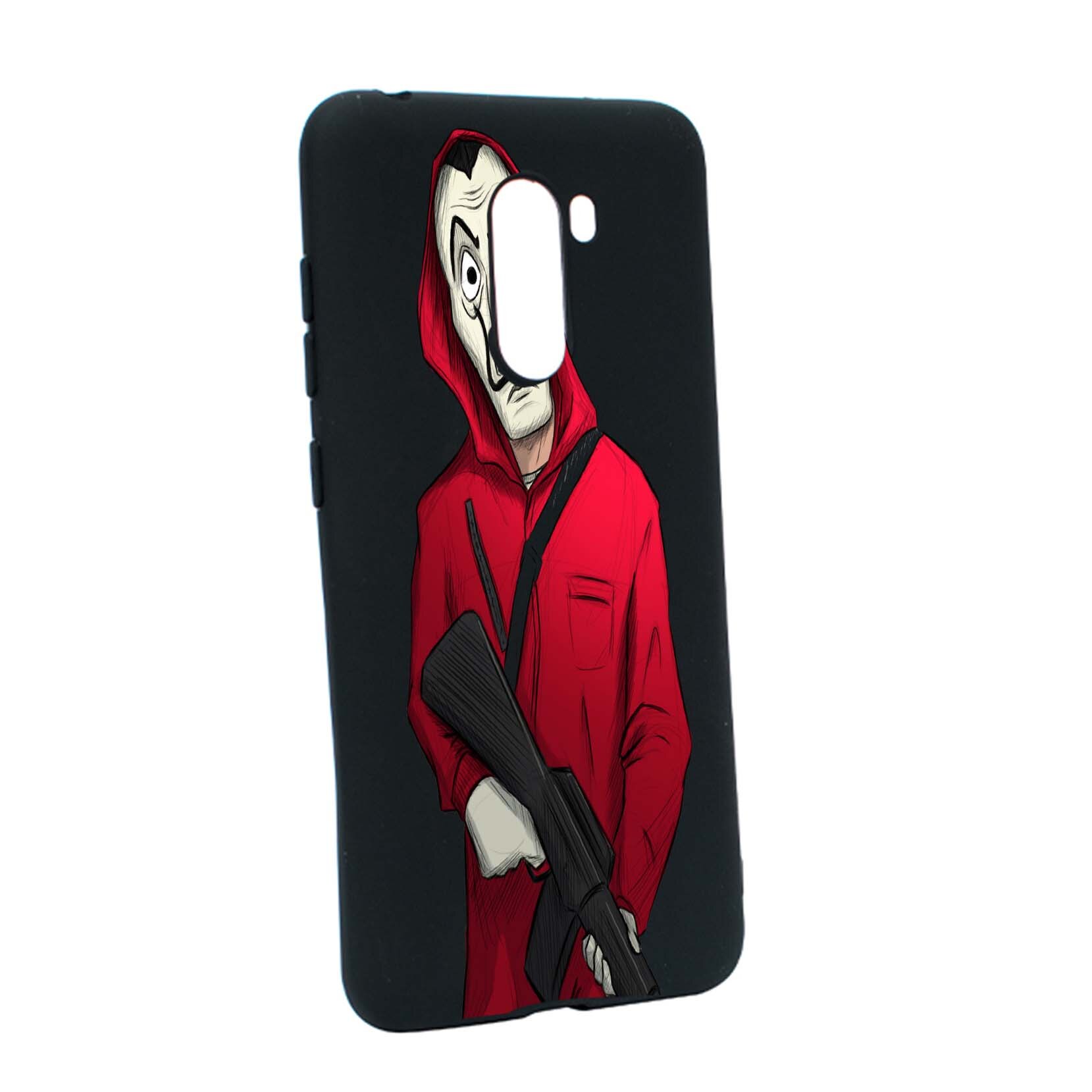 Husa de protectie La Casa De Papel, Movie pentru Xiaomi PocoPhone F1, rezistenta la uzura, anti-alunecare, din silicon Premium, B395