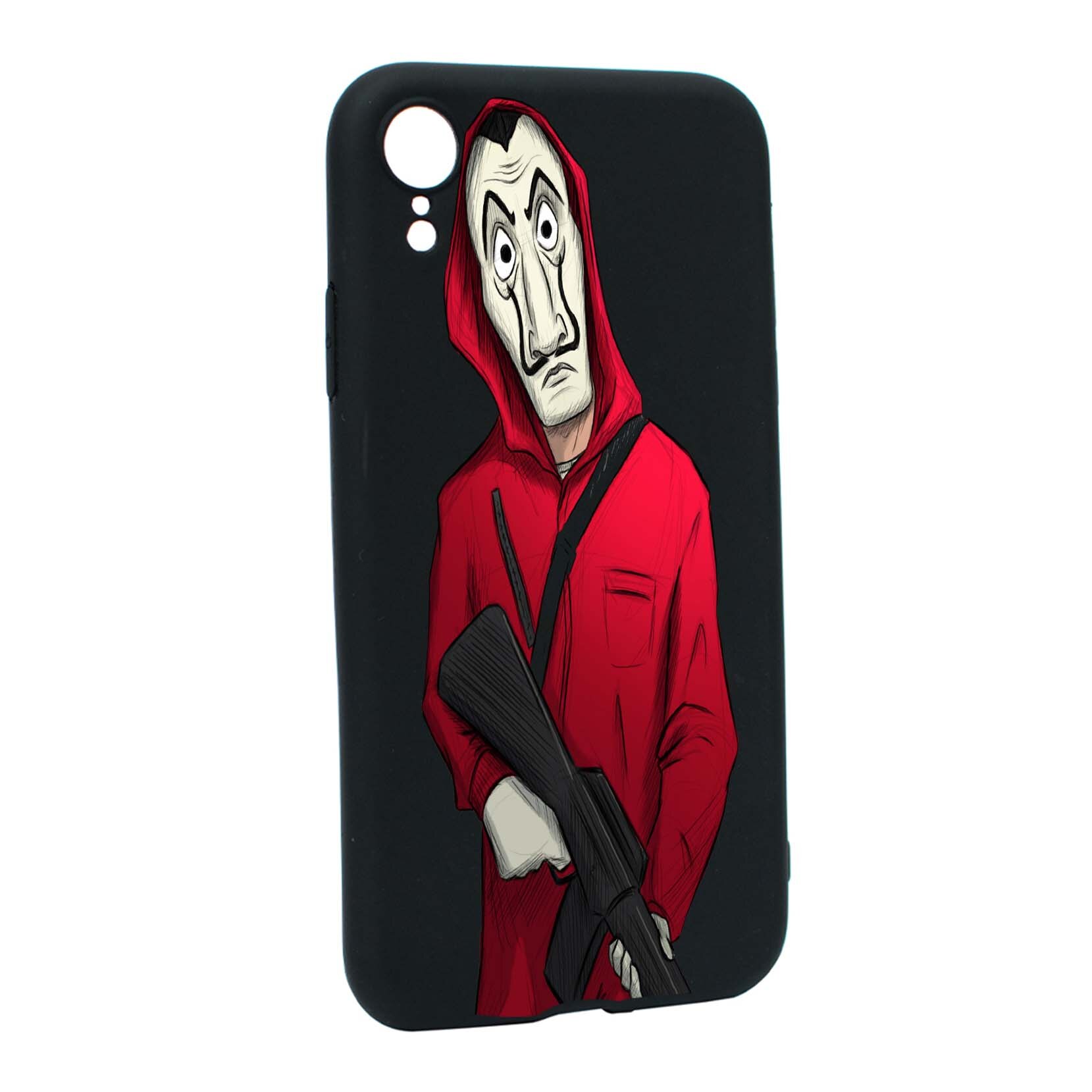 Husa de protectie La Casa De Papel, Movie pentru Apple iPhone XR, rezistenta la uzura, anti-alunecare, din silicon Premium, B395