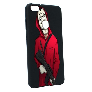 Husa de protectie La Casa De Papel, Movie pentru Huawei P10 Lite, rezistenta la uzura, anti-alunecare, din silicon Premium, B395 Husa de protectie La Casa De Papel, Movie pentru Huawei P10 Lite, rezistenta la uzura, anti-alunecare, din silicon Premium, B395