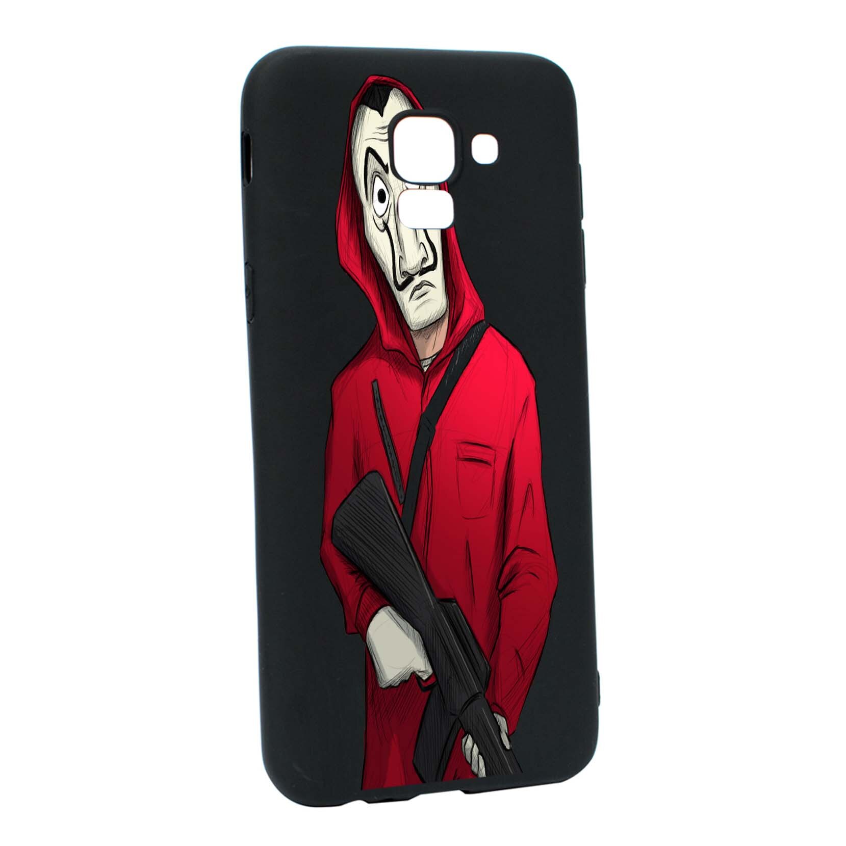 Husa de protectie La Casa De Papel, Movie pentru Samsung Galaxy J6 2018, rezistenta la uzura, anti-alunecare, din silicon Premium, B395