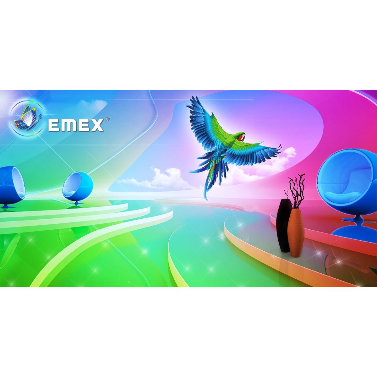 Полиуретанова боя за под "EMEX", черна, 4 кг кутия, включен втвърдител ...