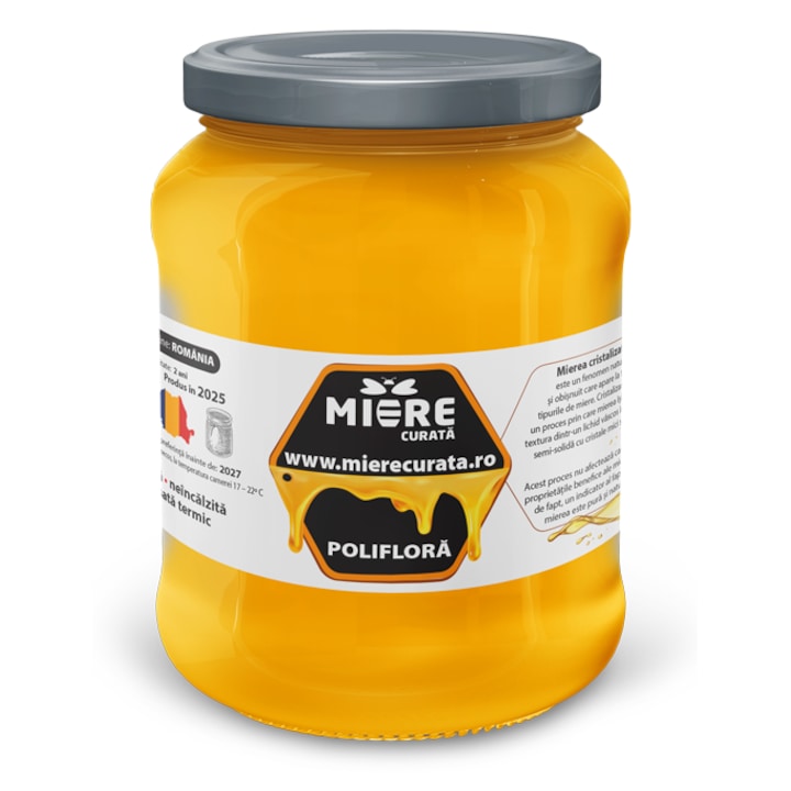 Miere poliflora, Miere Curata, produs romanesc, 1 kg