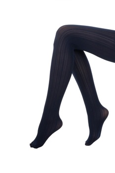 Ciorapi dama grosi cu torsade, 60 DEN, One Size, Bleumarin Ciorapi dama grosi cu torsade, 60 DEN, One Size, Bleumarin