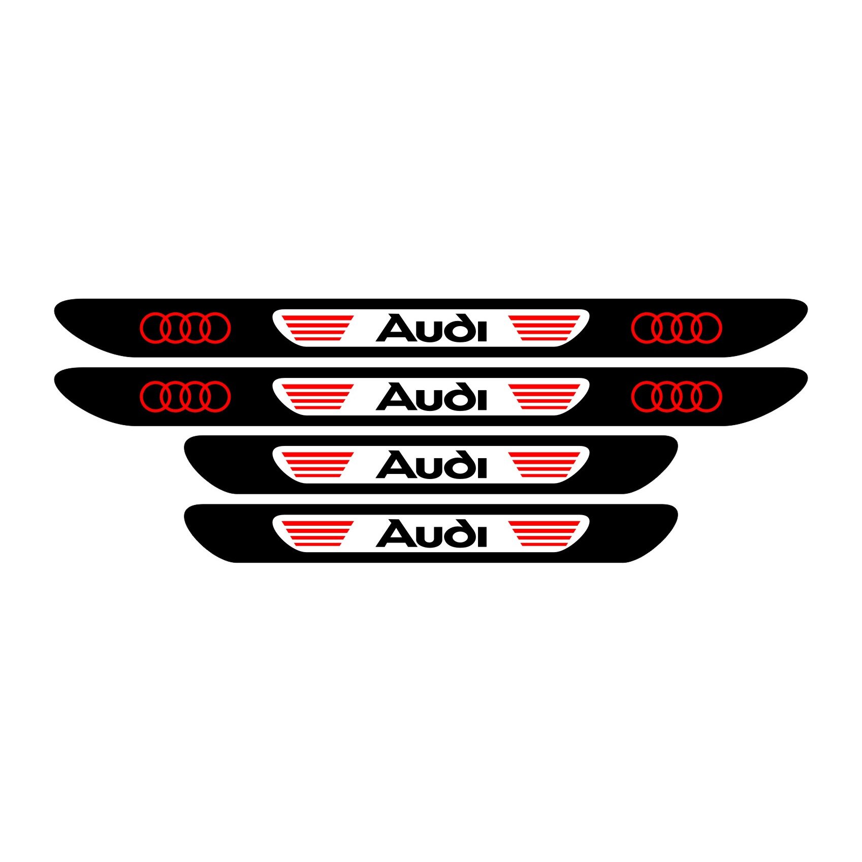 Set stickere praguri Audi, multicolor, decorativ