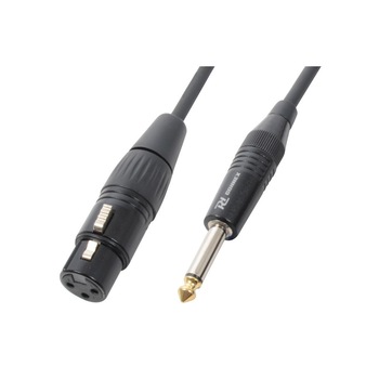 Cablu XLR mama - Jack 6,3mm mono tata 6m Power Dynamics Cablu XLR mama - Jack 6,3mm mono tata 6m Power Dynamics