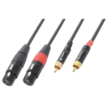 Cablu 2x XLR mama - 2x RCA tata 6m Power Dynamics Cablu 2x XLR mama - 2x RCA tata 6m Power Dynamics