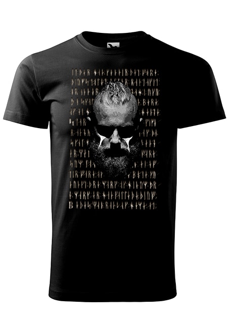 Tricou cu maneca scurta ,K-off ,negru ,Bjorn Lothbrok