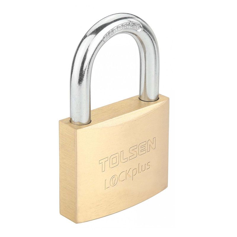 Lacat din alama pentru conditii dificile (Industrial) , Tolsen , 38 g 3 chei din alama 20 mm , auriu