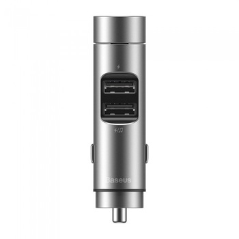 Modulator FM Baseus, Energy Column Bluetooth, 2 x USB 3,1A, Gri Modulator FM Baseus, Energy Column Bluetooth, 2 x USB 3,1A, Gri