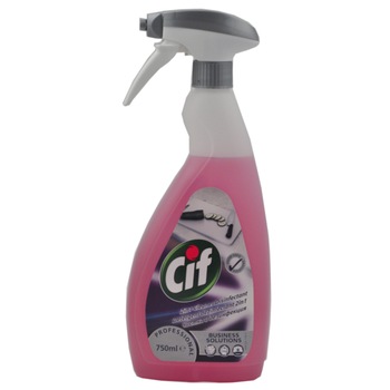 Detergent Lichid CIF Profesional Dezinfectant 2 in 1, 750 ml, cu pulverizator Detergent Lichid CIF Profesional Dezinfectant 2 in 1, 750 ml, cu pulverizator