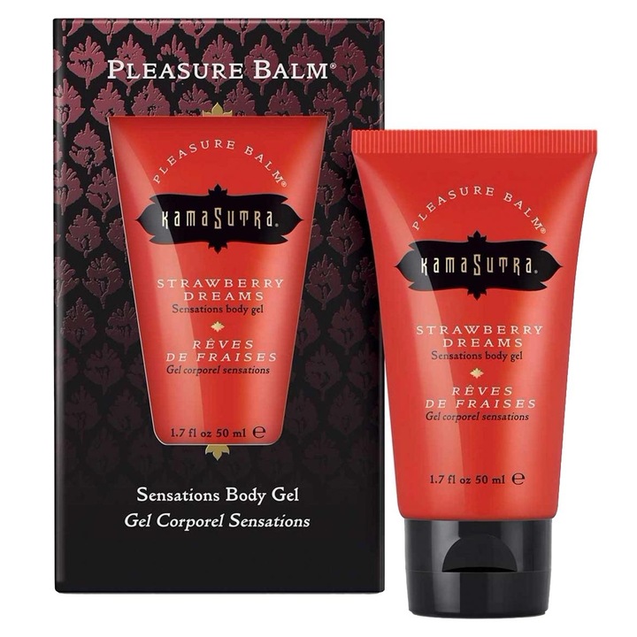 Masszázsgél Kama Sutra Pleasure Balm Eper 50 ml