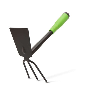 Sapa cu furca Family, Metal, 31 cm, Verde/Negru Sapa cu furca Family, Metal, 31 cm, Verde/Negru