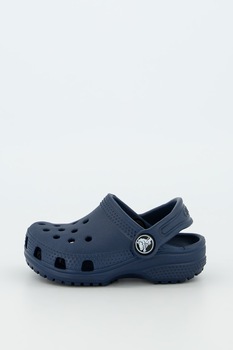Crocs, Saboti slingback cu detalii perforate, Bleumarin inchis Crocs, Saboti slingback cu detalii perforate, Bleumarin inchis