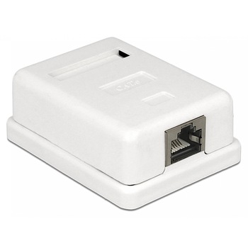 Priza retea RJ45 cat 6 ecranata aplicata 1 port, Delock 86169 Priza retea RJ45 cat 6 ecranata aplicata 1 port, Delock 86169