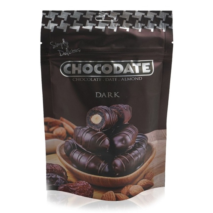 Chocodate Dark Datolya Mandulával Étcsokoládé 90g