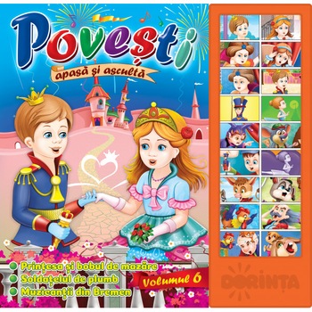 Carte cu sunete - Povesti. Volumul 6, ed 2019 Carte cu sunete - Povesti. Volumul 6, ed 2019