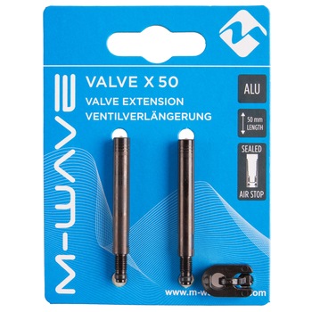 Set extensie valve M-Wave Aluminiu 50 mm Set extensie valve M-Wave Aluminiu 50 mm