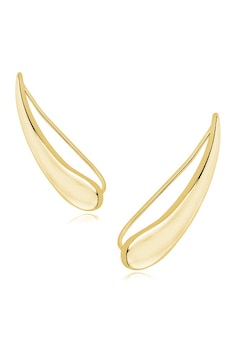 Set cercei ear cuff din argint 925 placat cu aur galben Set cercei ear cuff din argint 925 placat cu aur galben