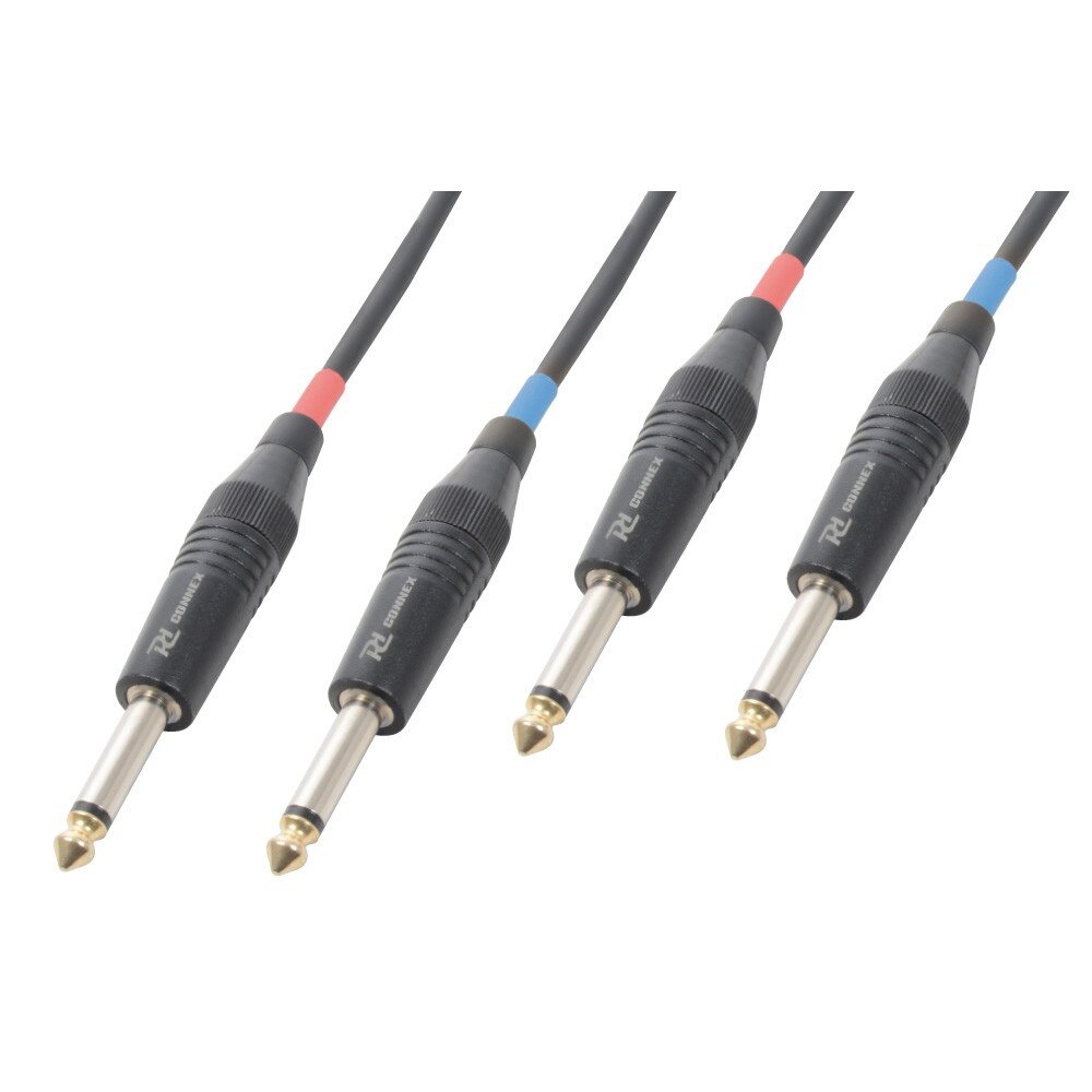 Cablu de semnal 2x Jack 6.3mm mono - 2x Jack 6.3mm mono 5m Power Dynamics