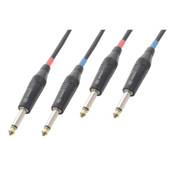 Cablu de semnal 2x Jack 6.3mm mono - 2x Jack 6.3mm mono 5m Power Dynamics Cablu de semnal 2x Jack 6.3mm mono - 2x Jack 6.3mm mono 5m Power Dynamics