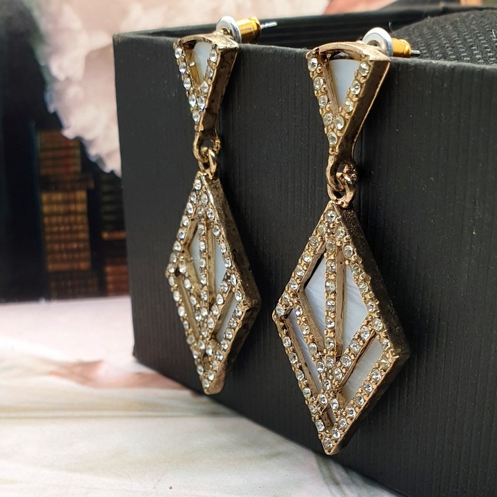 Akril és strassz fülbevaló, Sic Moda