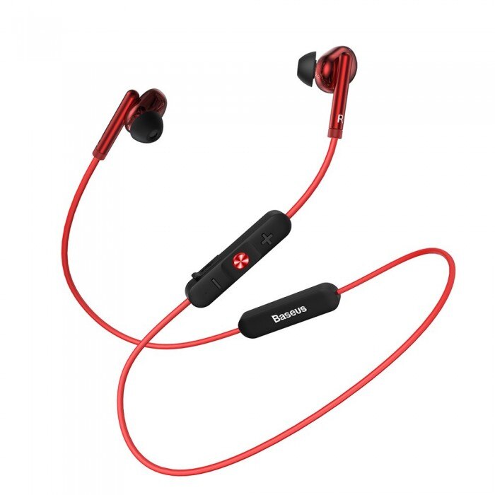 Casti Bluetooth, Baseus Encok S30, Rosu