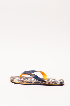 SUPERDRY, Papuci flip-flop cu imprimeu tropical Scuba SUPERDRY, Papuci flip-flop cu imprimeu tropical Scuba
