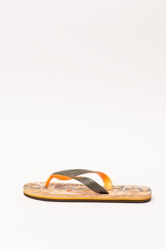 SUPERDRY, Papuci flip-flop cu model logo Cork SUPERDRY, Papuci flip-flop cu model logo Cork