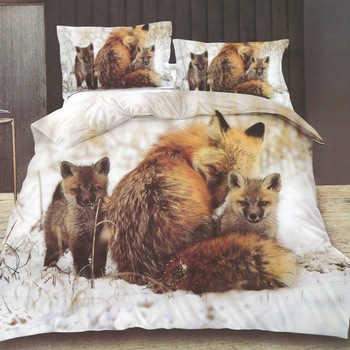 Lenjerie de pat, 3D, cu imprimeu , B-432, 4 piese, Multicolor Lenjerie de pat, 3D, cu imprimeu , B-432, 4 piese, Multicolor