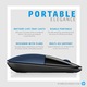 Безжична мишка HP Z3700 Lumiere Blue, 2.4GHz USB nano-dongle, макс. 16 месеца живот на батерията, 1200 DPI, 3 бутона, включена AA батерия, синя