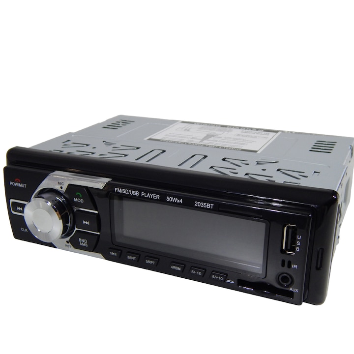 Bluetooth autórádió / MP3 lejátszó, kihangosító - USB + SD + MMC + FM Rádió