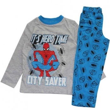 Pijama Spiderman, maneca lunga,, Gri/ Albastru, 128 CM Pijama Spiderman, maneca lunga,, Gri/ Albastru, 128 CM